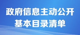 政府信息主動(dòng)公開(kāi)基本目錄清單